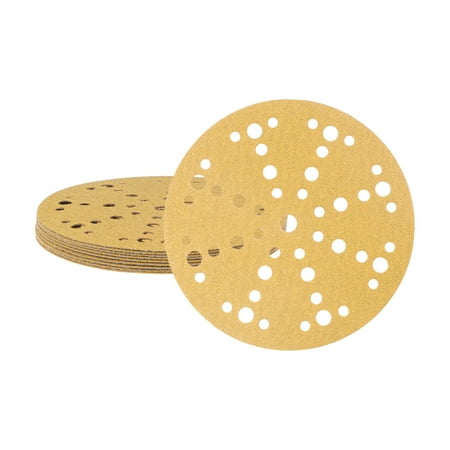 

10pack Sanding Discs 6-Inch 80 Grits Aluminum Oxide Abrasive Hook and Loop Sandpapers 49-Hole