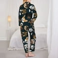 thumbnail image 6 of Wukai Dogs Print Women's Pajama Set - Soft Long Sleeve Sleepwear for Comfort and Style-Small, 6 of 9
