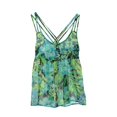 thumbnail image 1 of Aeropostale - Camiseta sin mangas con estampado floral para mujer, color negro, mediano, 1 of 1