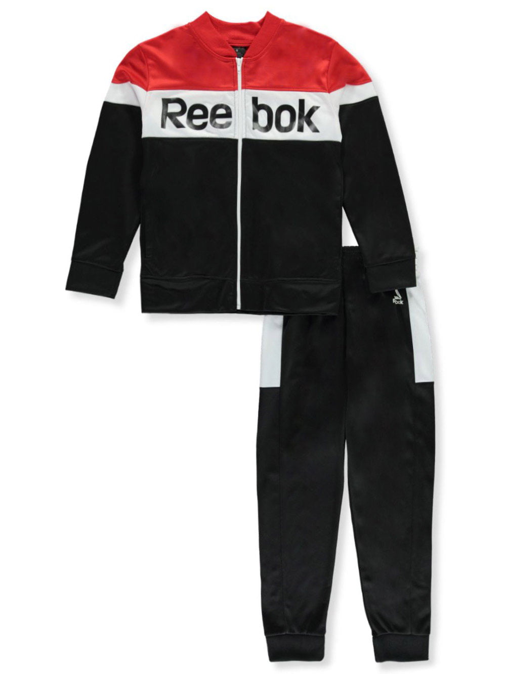 Reebok Boys Colorblocked 2-Piece Sweatsuit Pants Set Outfit