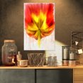 thumbnail image 1 of Large Red Yellow Flower Watercolor - Large Floral Canvas Artwork, 1 of 3