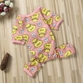 thumbnail image 3 of Faithtur Pet Jumpsuit Petit Canard Jaune Impression Bande Chien Pyjama Vêtements, 3 of 6
