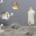 thumbnail image 3 of Torso de maniquí para niños pequeños, modelos de exhibición Ropa unisex para la parte del cuerpo de niña y niño Soporte de acero Colcomx Torso de maniquí, 3 of 8