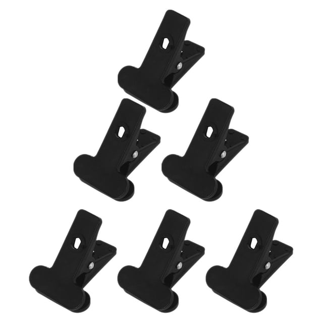 OULII Black Nylon Spring Clamps for Studio Backgrounds and Video Clip Accessories with 6cm Opening