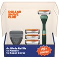 thumbnail image 1 of Set de Afeitado de Viaje Dollar Shave Club con 4 Cuchillas, Mango y Protector, 1 of 7