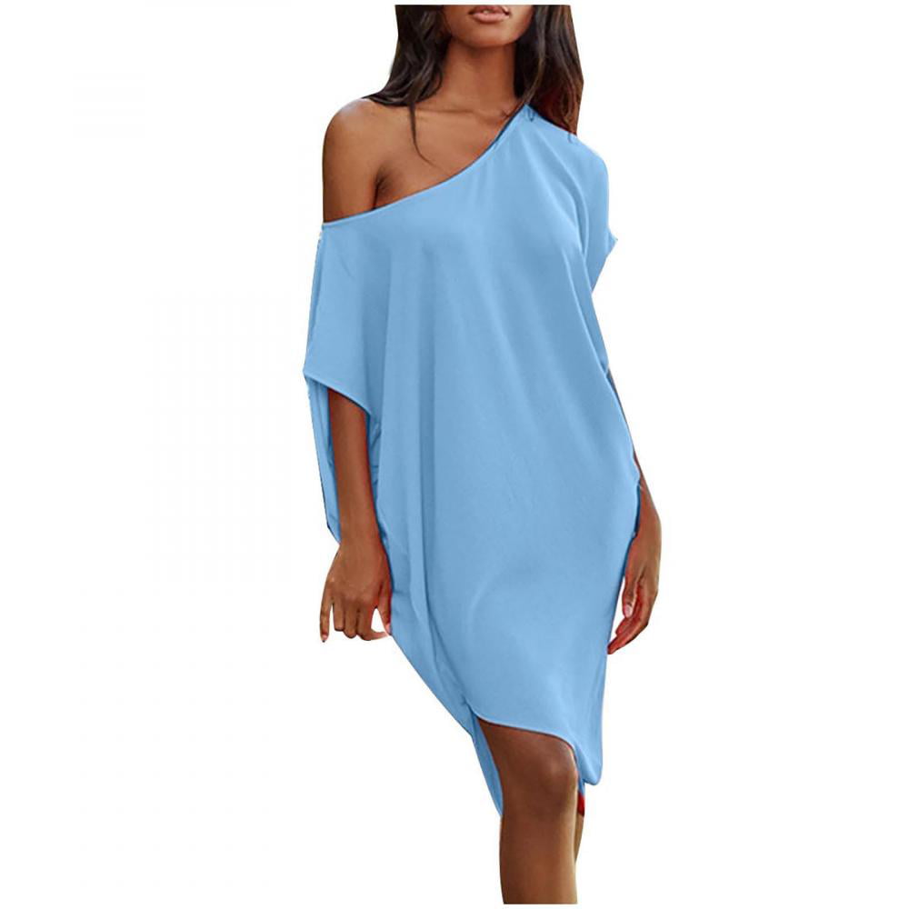 symoid Summer Maxi Dress for Women- Fashion Sexy Casual Off Shoulder ...