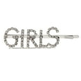 thumbnail image 2 of Pinza de cabello Elegante con letras de rhinestone para Chicas Perfecl de PLATA, 2 of 8