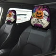 thumbnail image 4 of Headrest Covers for Cars Accessories Interior for Women Men 2Pcs - Halloween Happy and Fun Head Rest Cover for Car Decorations, Car Headrest Cover for Car Decor Interior, 4 of 8