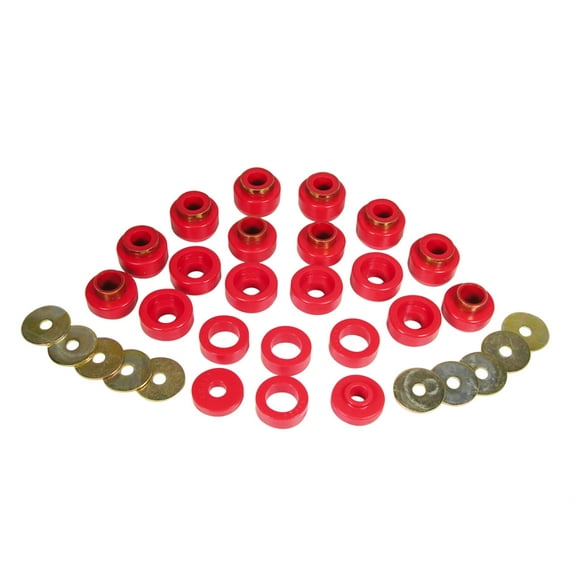 Prothane 87-96 Jeep Wrangler Body Mount - Red Fits select: 1989-1995 JEEP WRANGLER / YJ