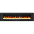 thumbnail image 5 of Hanover 78 In. Wall-Mount Electric Fireplace in Black with Multi-Color Flames and Crystal Rock Display, 5 of 8