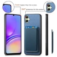 thumbnail image 4 of Allytech 2 in 1 Detachable Wallet Case for Samsung Galaxy A05, [Thin & Light] [Compatible with MagSafe] Luxury PU Leather Card Holder Soft Bumper Shockproof Anti-Scratch Magnetic Case, Blue, 4 of 11