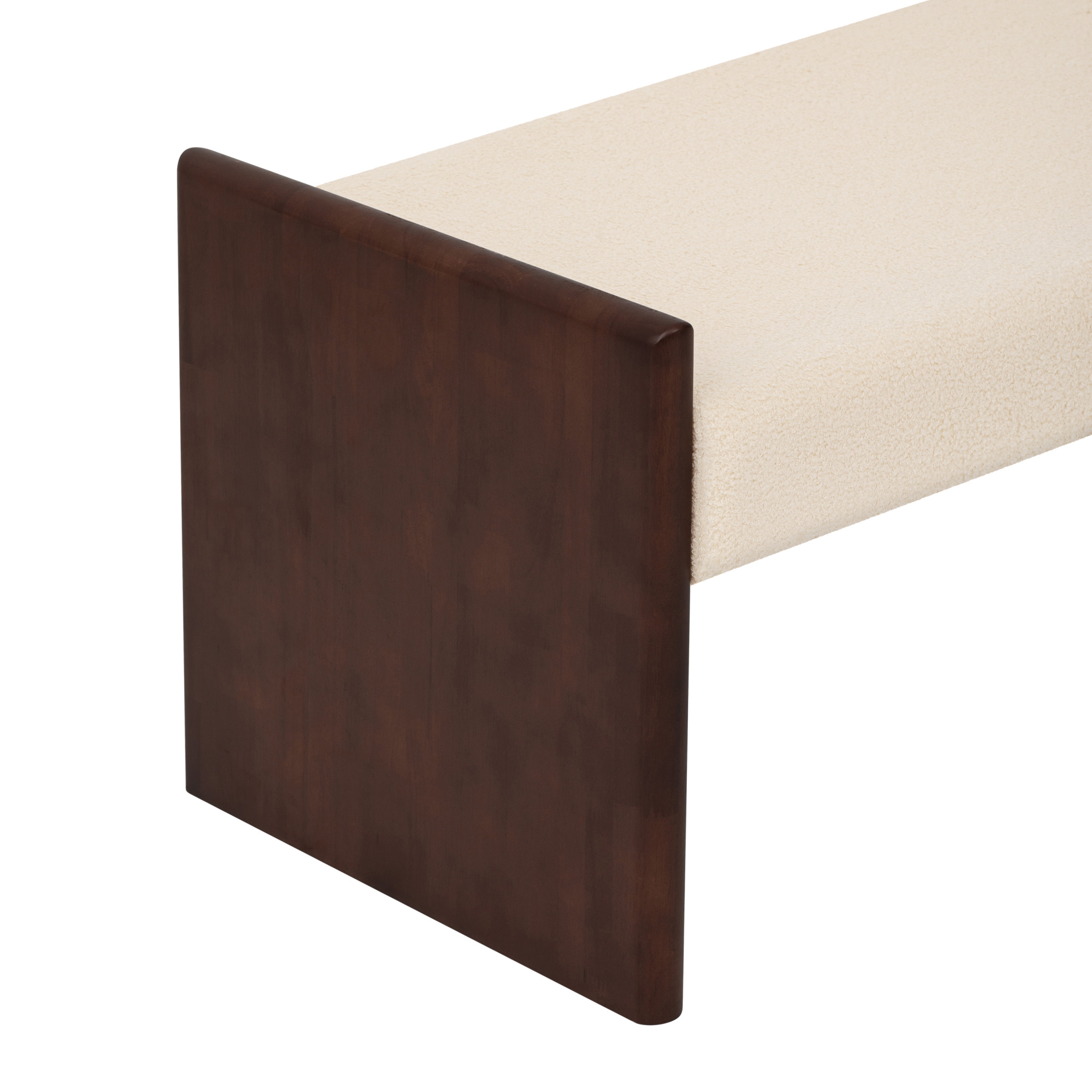 Christopher Knight Home 63" Modern Boucle Upholstered Decorative Ottoman Bench, Wood Frame, Light Camel