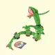 thumbnail image 3 of Peluche de dragón Rayquaza de 75 cm, de algodón verde, suave, coleccionable, regalo para niños, de anime, kawaii., 3 of 6