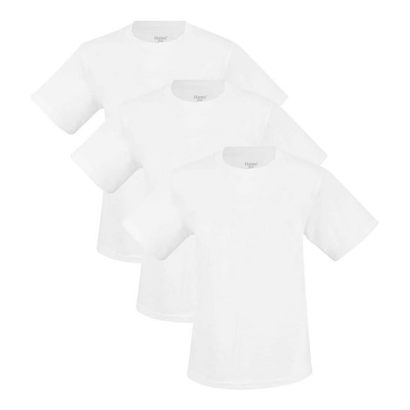 Playera Hanes Red Label para Hombre, 3 Piezas Blanco Talla EG