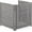 Dark Gray, variant on Wood Outdoor Air Conditioner Fence Screen, 3-Panel Outside Wood Privacy Fence, 32" W x 38" H,Grey