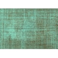 thumbnail image 1 of Ahgly Company Machine Washable Indoor Rectangle Persian Turquoise Blue Traditional Area Rugs, 7' x 9', 1 of 4