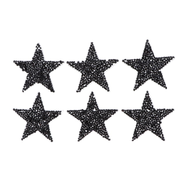 6pcs Lentejues Pedrería Parches Coser Apliques Costura Calcomanías Decoración DIY Accesorios Regalo Sunnimix Apliques de hierro en parches