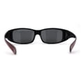 thumbnail image 4 of SA106 Womens Rhinestone Polarized Lens Rectangular 60mm Fit Over Sunglasses Red Black, 4 of 4