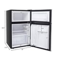 thumbnail image 3 of 3.2 cu ft 2 Door Fridge and Freezer, Stainless Steel, Double Doors,115V/60Hz, 3 of 7