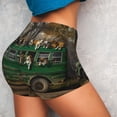 thumbnail image 5 of Athletic Shorts for Women, Dogs On A School Bus Seam Womens Shorts High Waisted Sport Running Workout Gym, 5 of 8