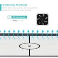 thumbnail image 4 of Best Choice Products 40in Air Hockey Arcade Table w/ 100V Motor, Electric Fan, 2 Strikers, 2 Pucks - Blue/White Arcade, 4 of 7
