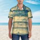 thumbnail image 2 of Balery Retro Wooden Camisas hawaianas de manga corta para hombre, camisas playeras de corte holgado, camisas de vacaciones con botones,Medium, 2 of 7