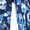 Navy Painterly Bouquet, variant on Plus Size Roll-Tab Sleeve Crinkle Shirtdress