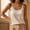 *Beige, variant on ClodeEU Women's Round Neck Spaghetti Strap Tank Top ,Solid Color Sleeveless Casual Loose Camisole Beige,Womens Plus XXL