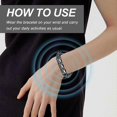 thumbnail image 5 of Blood Glucose Control Bracelet, Magnetic Therapy Health Control Regulate Bracelet, Bracelet Blood Sugar Health Level Regulators, 5 of 5