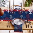 thumbnail image 3 of EGNMCR Memorial Day Decorations America Independence Day Patriotism Table Runners 4th Of July Party Holiday Tablecloths Decorations For Kitchen Home Dining Polyester ta ble runner, 3 of 8