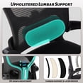 thumbnail image 4 of Silla de oficina BLISNEST Executive, escritorio lumbar ajustable de 400 kg, 4 of 9