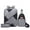 Gray GY, variant on Iumwxz Storage Cabinet Backpack Three Piece Set Large Capacity Usb Student Backpack Suitable for School and Outdoor Travel Computer Bag for Men and Women with Large Capacity Shelf Black Oxford Cloth