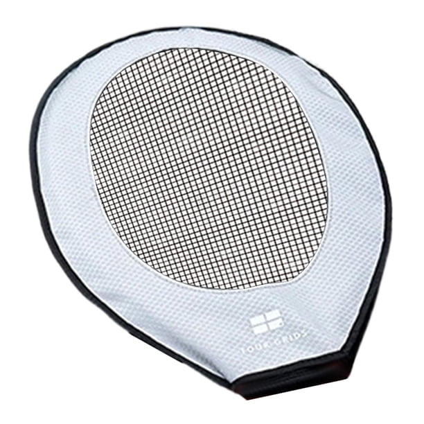 Funda de entrenamiento para raqueta de tenis, funda protectora, protector de cabeza para raqueta de ejercicio, de resistencia para adultos, práctica Gris