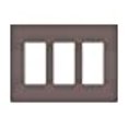 thumbnail image 3 of Legrand radiant Screwless Wall Plates for Decorator Rocker Outlets, 3-Gang, Brown, RWP263, 3 of 10