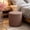 Brown, variant on Round Stretch Stool Covers - Footstool Protector Covers Storage Stool - Soft Fabric Waterproof For Vanity Bedroom Living Room And Home Daily Use