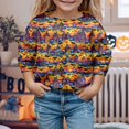 thumbnail image 2 of WEAIXIMIUNG Chandail en Molleton Surdimensionné pour Filles 8-9 Enfants Mode Mignon Imprimé Col Rond Sans Capuche Manches Longues, 2 of 4