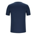 thumbnail image 5 of UVEASISHA Big and Tall Mesh Tshirt for Men Performance Lightweight Breathable Fitness T Shirt Short Sleeve Solid Crew Neck Tee Tops Navy XXXXXL, 5 of 6