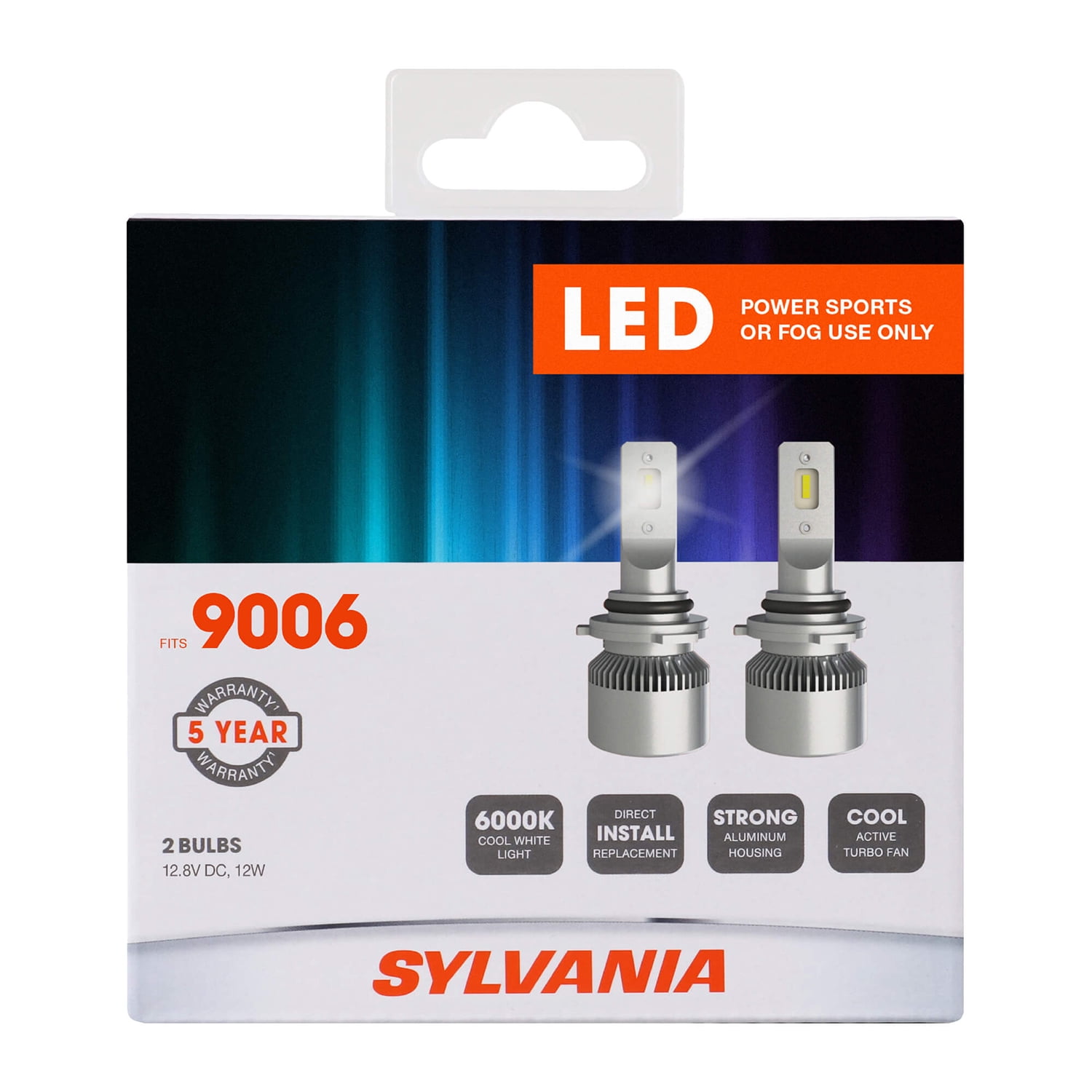 Sylvania 9006 LED Fog Light and Powersport Bulb - 2 Pack