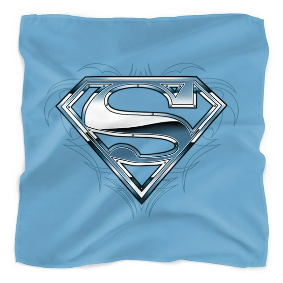 Superman Tribal Chrome Shield Bandana (21 in x 21 in)