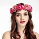 thumbnail image 5 of Corona de Flores para Boda 2 Piezas, Diadema para niñas Accesorio para Banda para el Cabello Guirnalda de Cabeza Floral para Boda Corona de Flores de Playa, Cinta de Viaje para Fiesta Diadema para el Cabello de Boda ER, 5 of 5