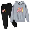 thumbnail image 3 of Abrigo para niños, ropa encantadora, mercancía A4, sudadera con capucha de marca, ropa deportiva, ropa para niñas y niños, pantalón superior, conjunto de moda informal de 2 a 13 años, 3 of 5