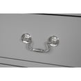 thumbnail image 4 of Miekor Furniture 1pc Chest Transitional Style Bracket Legs Hanging Drawers Pull English Dovetail Drawers Dust Proof Case Gray Finish Bedroom Furniture MK6436, 4 of 8