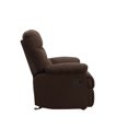 thumbnail image 6 of Manual Recliner Chair with Soft Padded Headrest and Armrest, Soft Living Room Chair Home Theater Lounge Seat, Modern Leisure Recliner Chair for Living Room Office, 33"L x 35"D x 40"H, Brown, 6 of 7