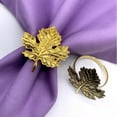 thumbnail image 3 of Fixing Clip Product Classification Maple Leaf Napkin Ring Autumn Metal Holder for Seasonal and Thanksgiving Table Setting, 3 of 6