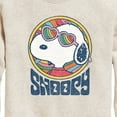 thumbnail image 3 of Peanuts - Groovy Snoopy - Toddler And Youth Crewneck Fleece Sweatshirt, 3 of 6
