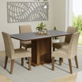 thumbnail image 2 of Juego de Comedor Mesa con Tapa de Madera 4 Sillas Marron/Gris/Imperial Keila Madesa, 2 of 7