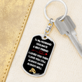thumbnail image 6 of Husband Souldmate Bestfriend Stainless Steel or 18k Gold Premium Swivel Dog Tag Keychain, 6 of 16