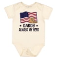 thumbnail image 3 of Inktastic Military Daddy Always My Hero Boys or Girls Baby Bodysuit, 3 of 5