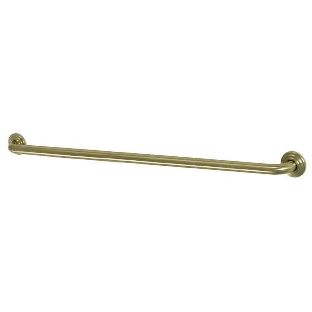 Kingston Brass DR414127 Manhattan 12-Inch Decorative 1-1/4-Inch OD Grab Bar, Brushed Brass