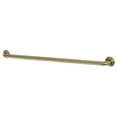 thumbnail image 3 of Kingston Brass DR414127 Manhattan 12-Inch Decorative 1-1/4-Inch OD Grab Bar, Brushed Brass, 3 of 7